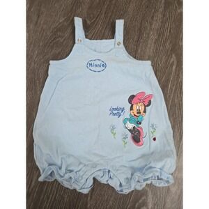 Vintage Y2k Disney Minnie Mouse Romper Outfit O-3 Months